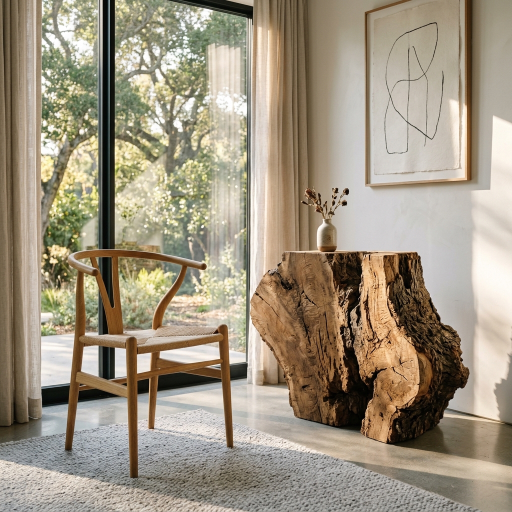 Wood and Chair